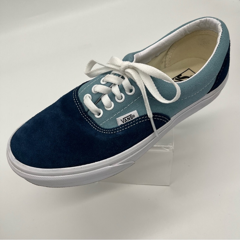 Vans Two-Tone Blue Suede & Canvas Sneakers- Men’s 7 / Women’s 8.5